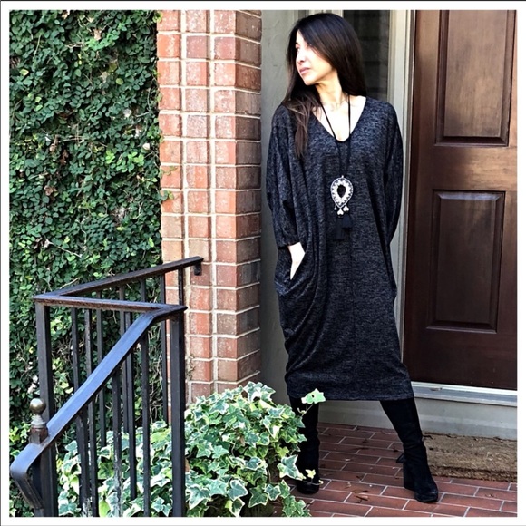 Dresses & Skirts - ♦️LAST ONE SALE♦️Charcoal black loose fit dress
